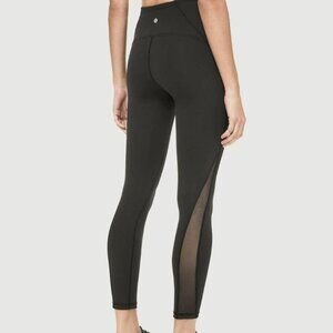 lululemon Train Times 7/8 Pant *25" Black sz 6 (with seam repair)